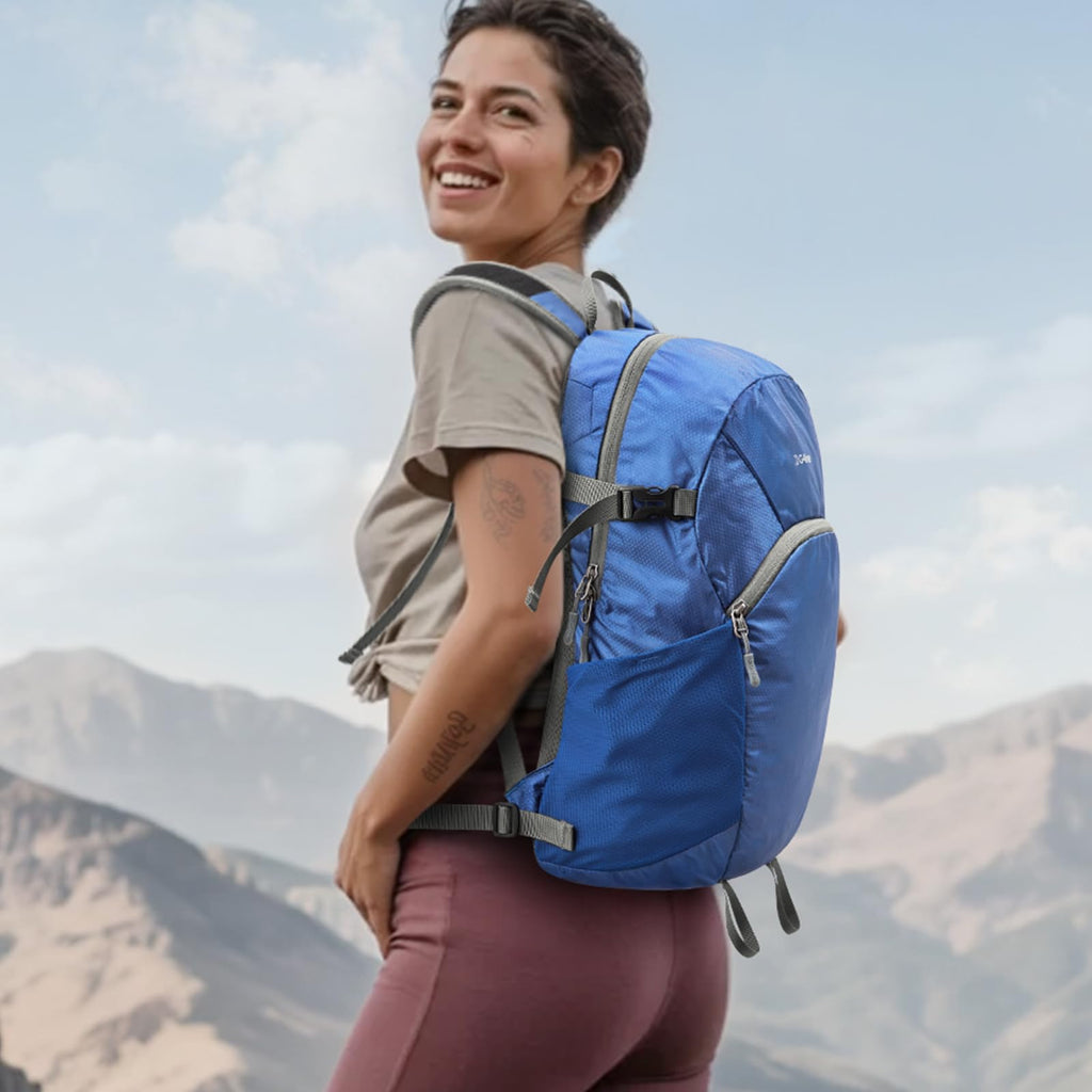 G4Free 25L Packable Hiking Backpack with Thickened Back Panel
