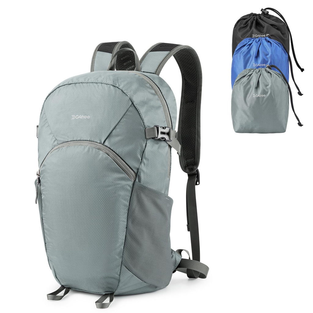 G4Free 25L Packable Hiking Backpack with Thickened Back Panel