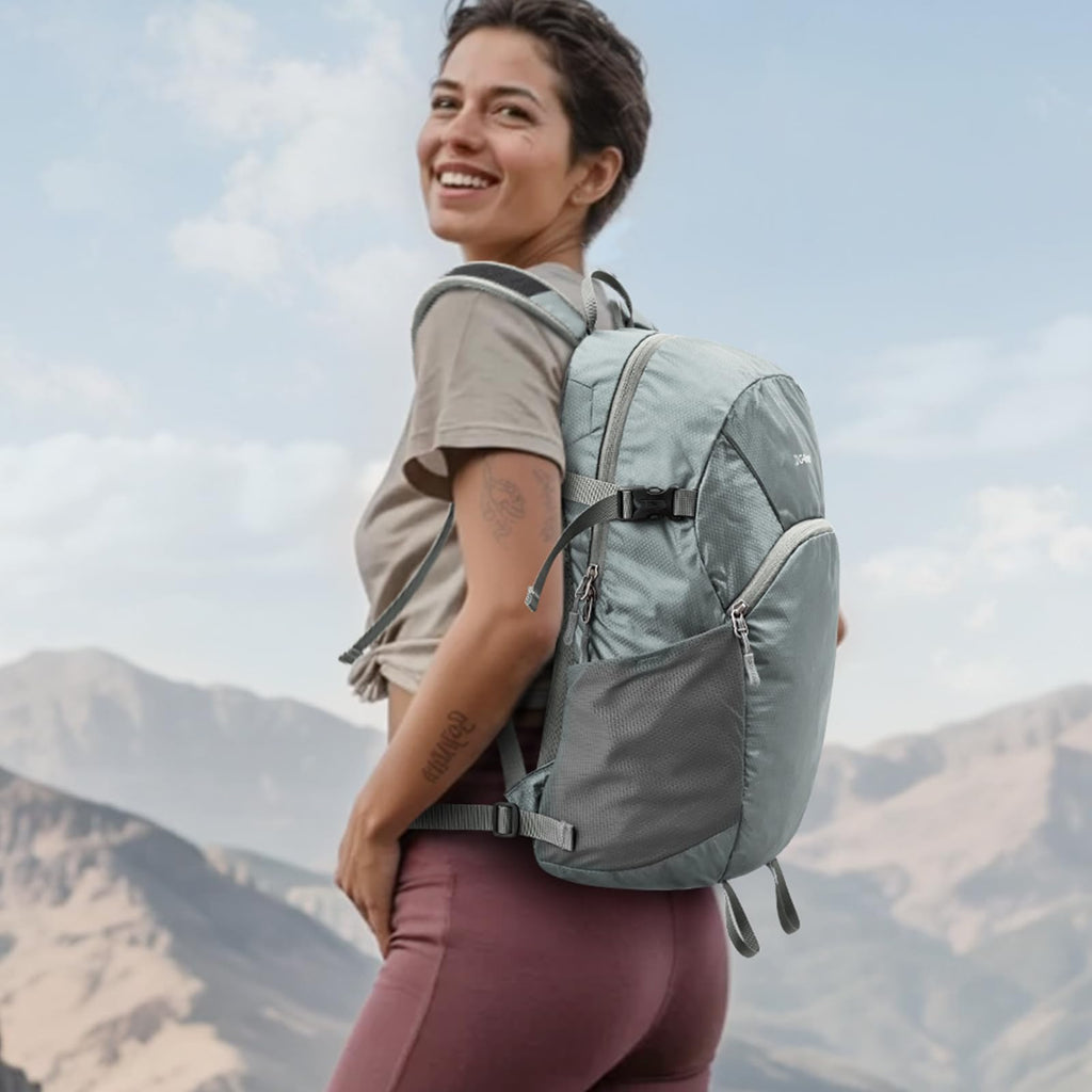 G4Free 25L Packable Hiking Backpack with Thickened Back Panel