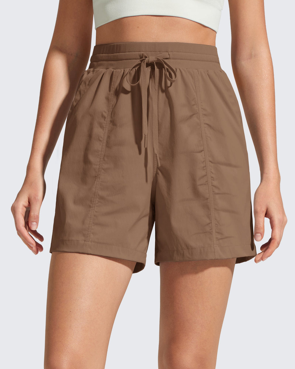 G4Free 4" High Waisted Casual Shorts with Pockets