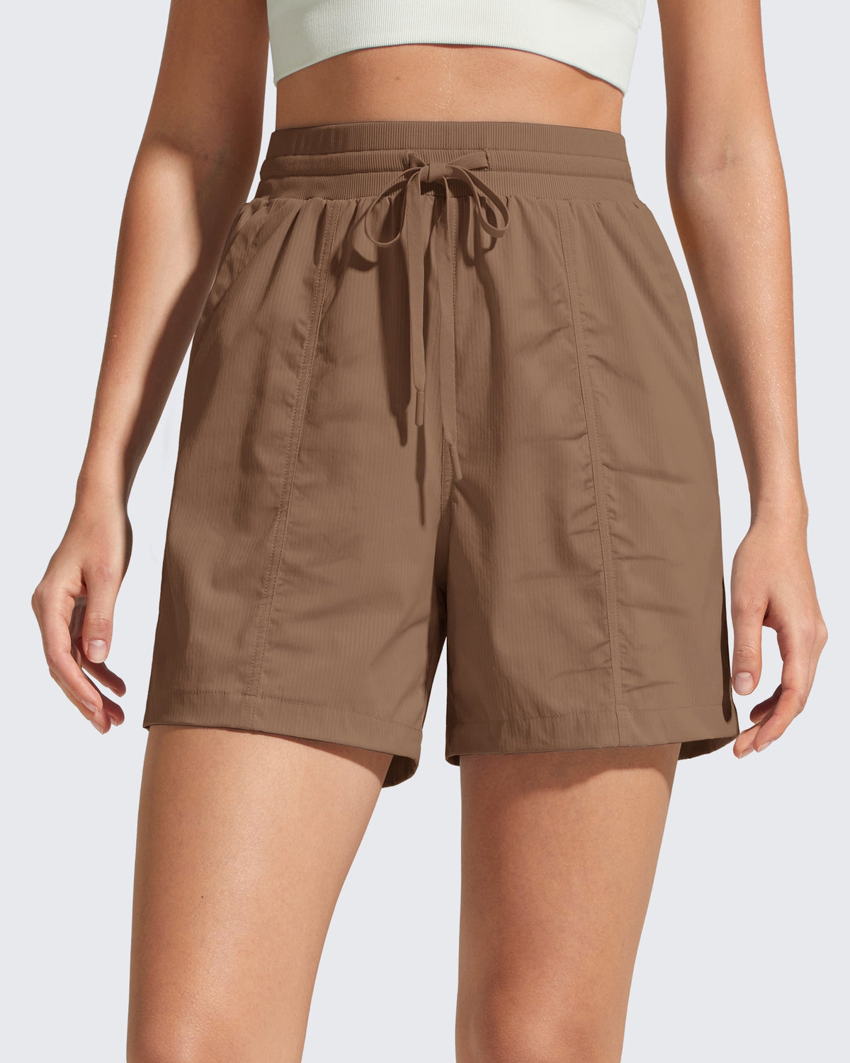 G4Free 4" High Waisted Casual Shorts with Pockets