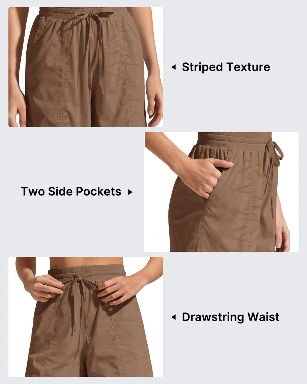 G4Free 4" High Waisted Casual Shorts with Pockets