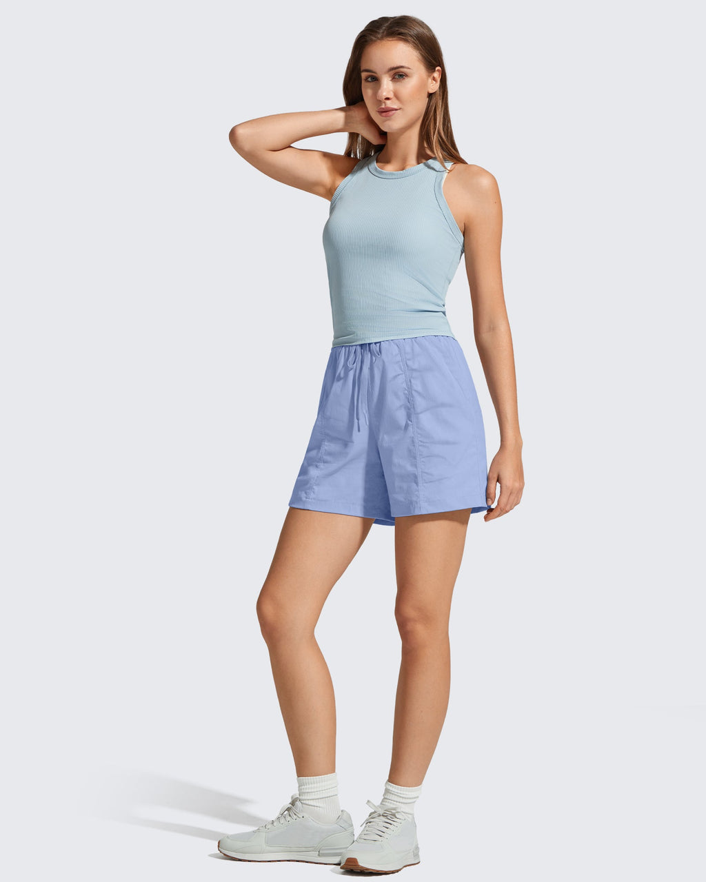 G4Free 4" High Waisted Casual Shorts with Pockets