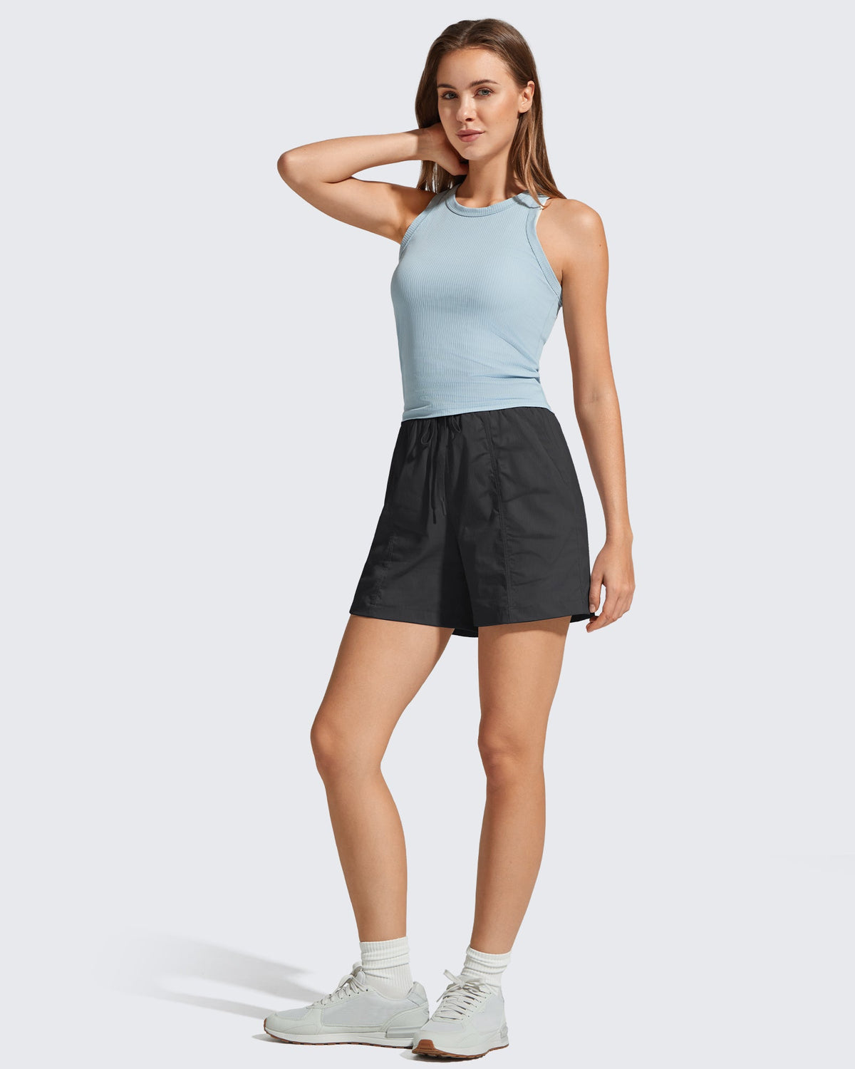 G4Free 4" High Waisted Casual Shorts with Pockets