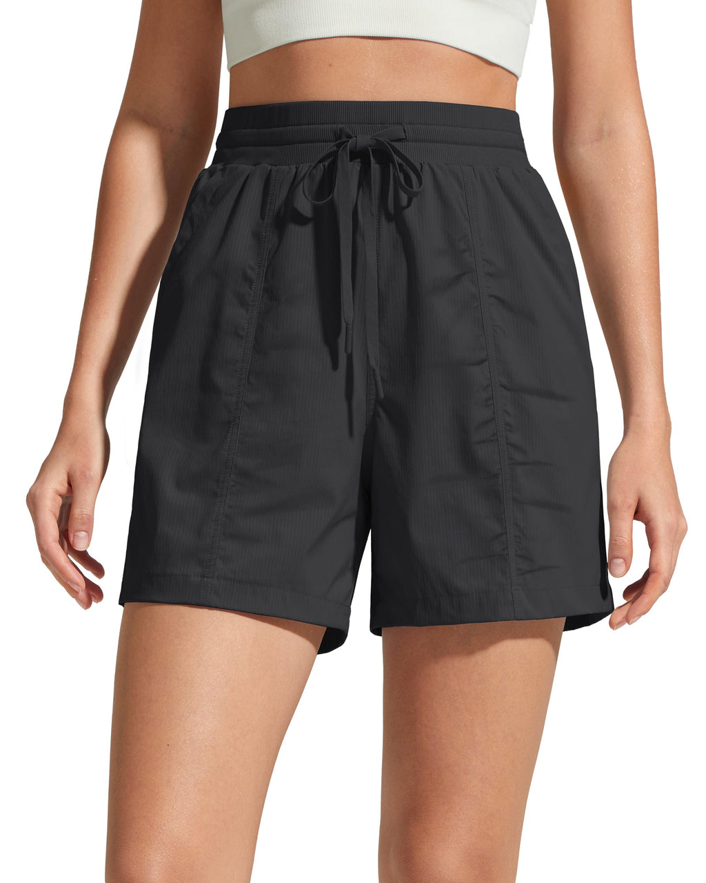 G4Free 4" High Waisted Casual Shorts with Pockets