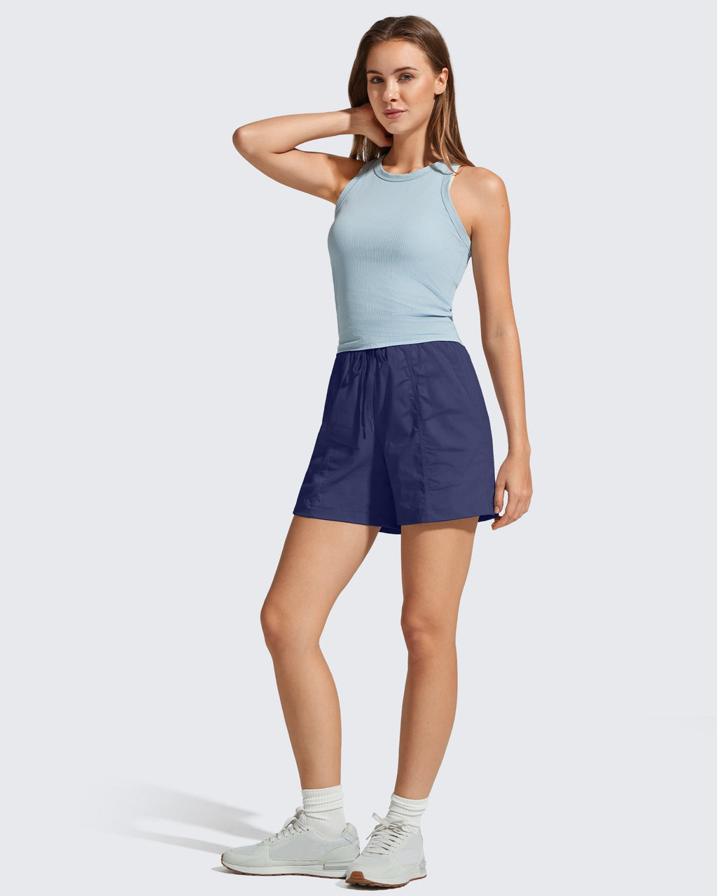 G4Free 4" High Waisted Casual Shorts with Pockets