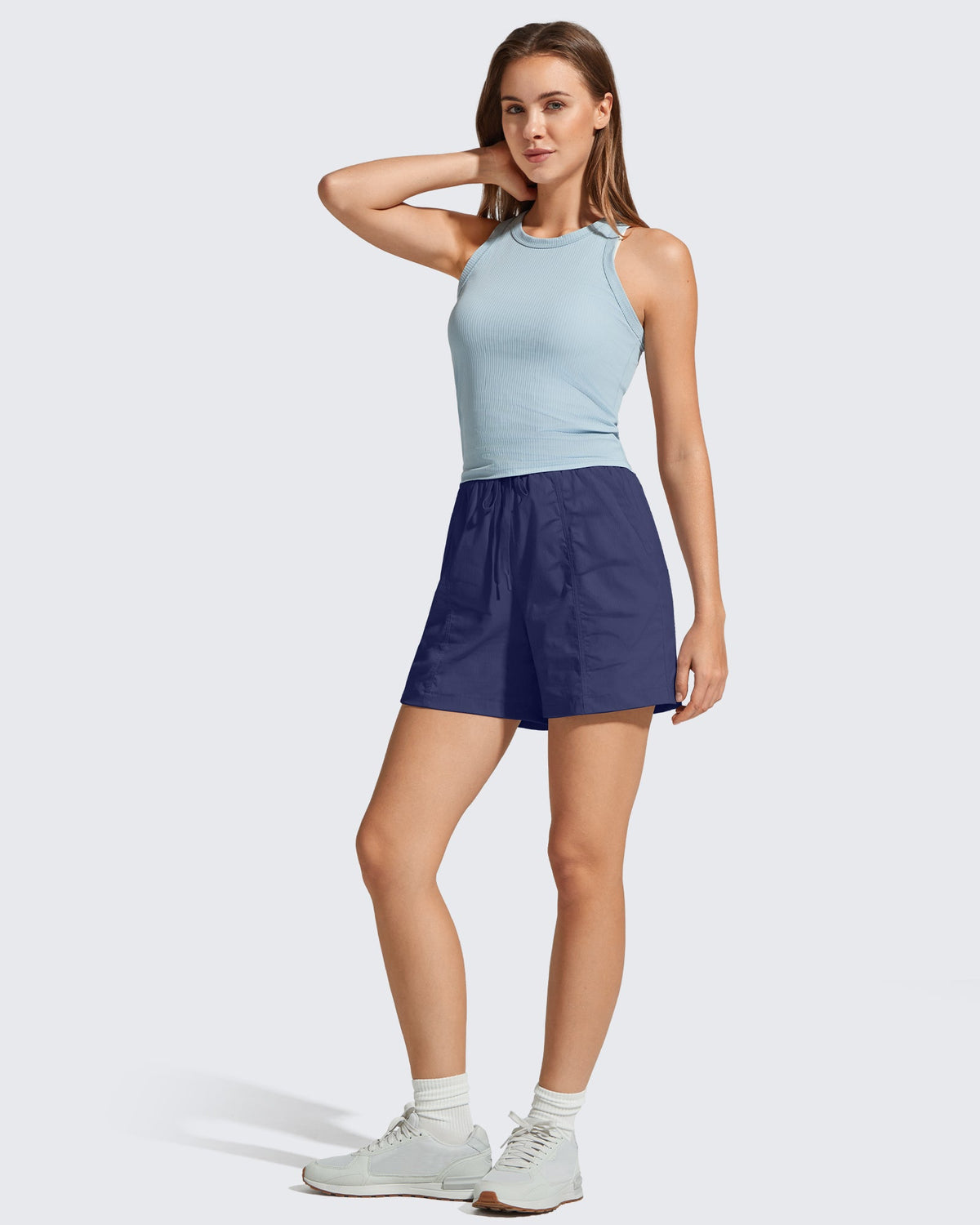 G4Free 4" High Waisted Casual Shorts with Pockets