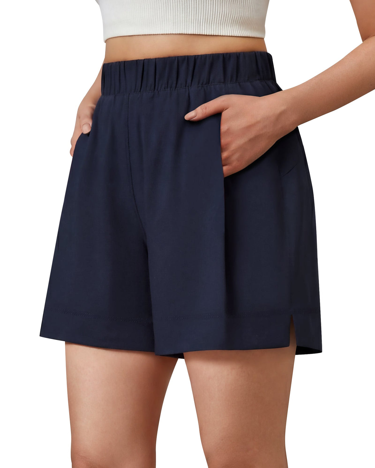 G4Free 4" Water Resistant Side Slit Casual Shorts with Pockets