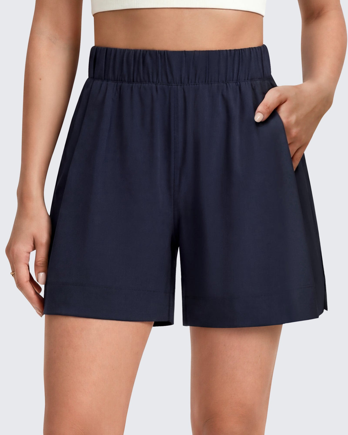 G4Free 4" Water Resistant Side Slit Casual Shorts with Pockets