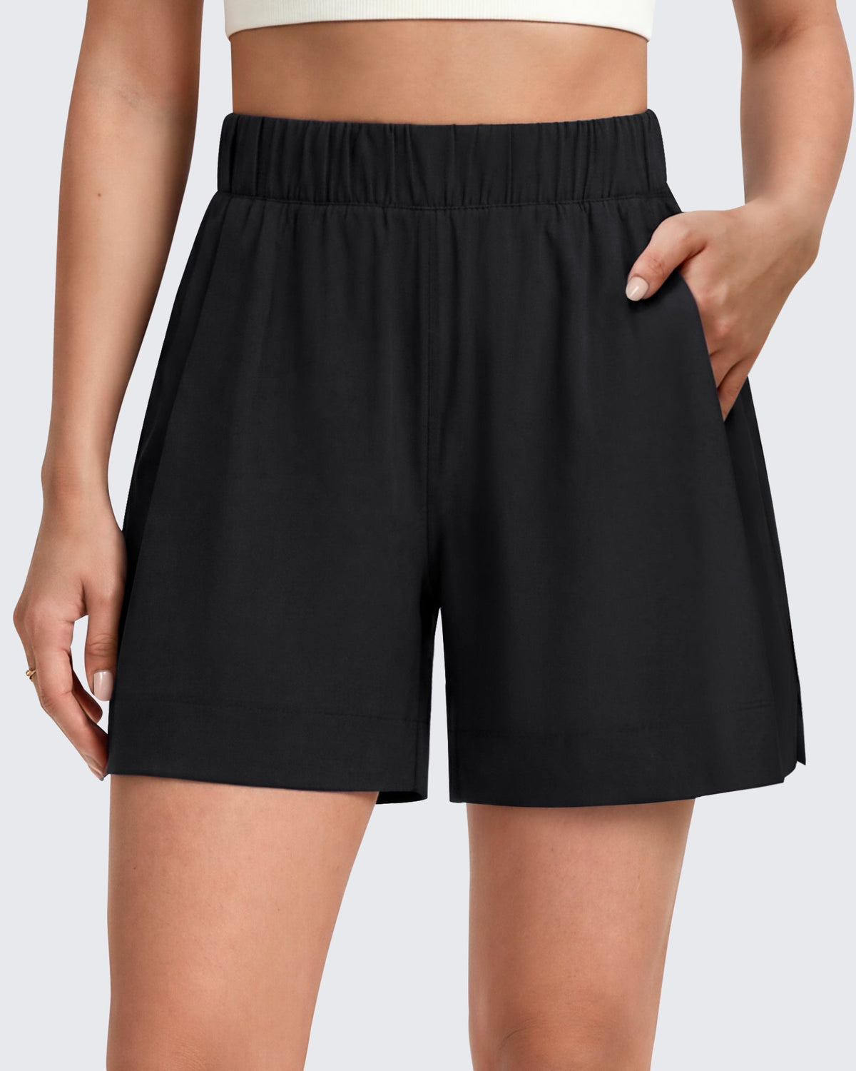 G4Free 4" Water Resistant Side Slit Casual Shorts with Pockets