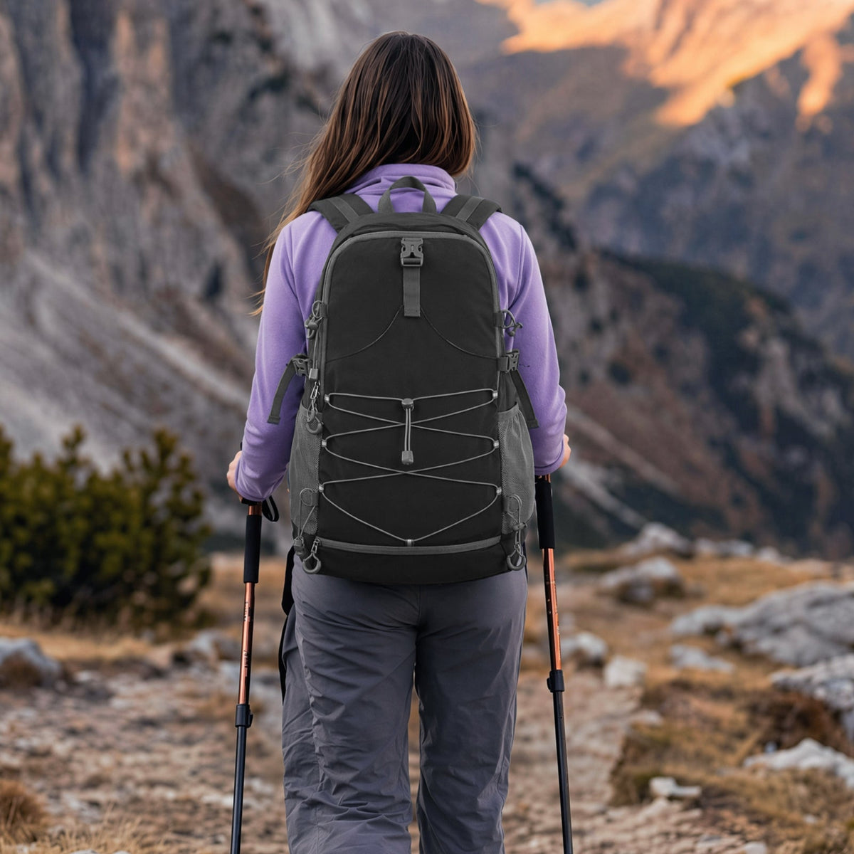 G4Free 40L Lightweight Travel Backpack with Rain Cover