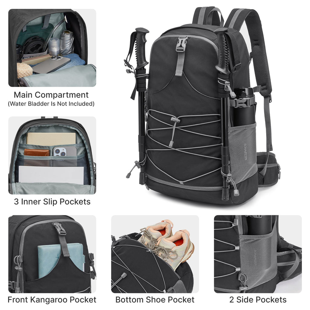 G4Free 40L Lightweight Travel Backpack with Rain Cover