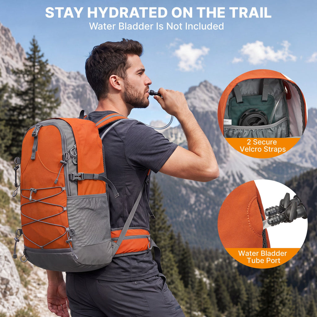 G4Free 40L Lightweight Travel Backpack with Rain Cover