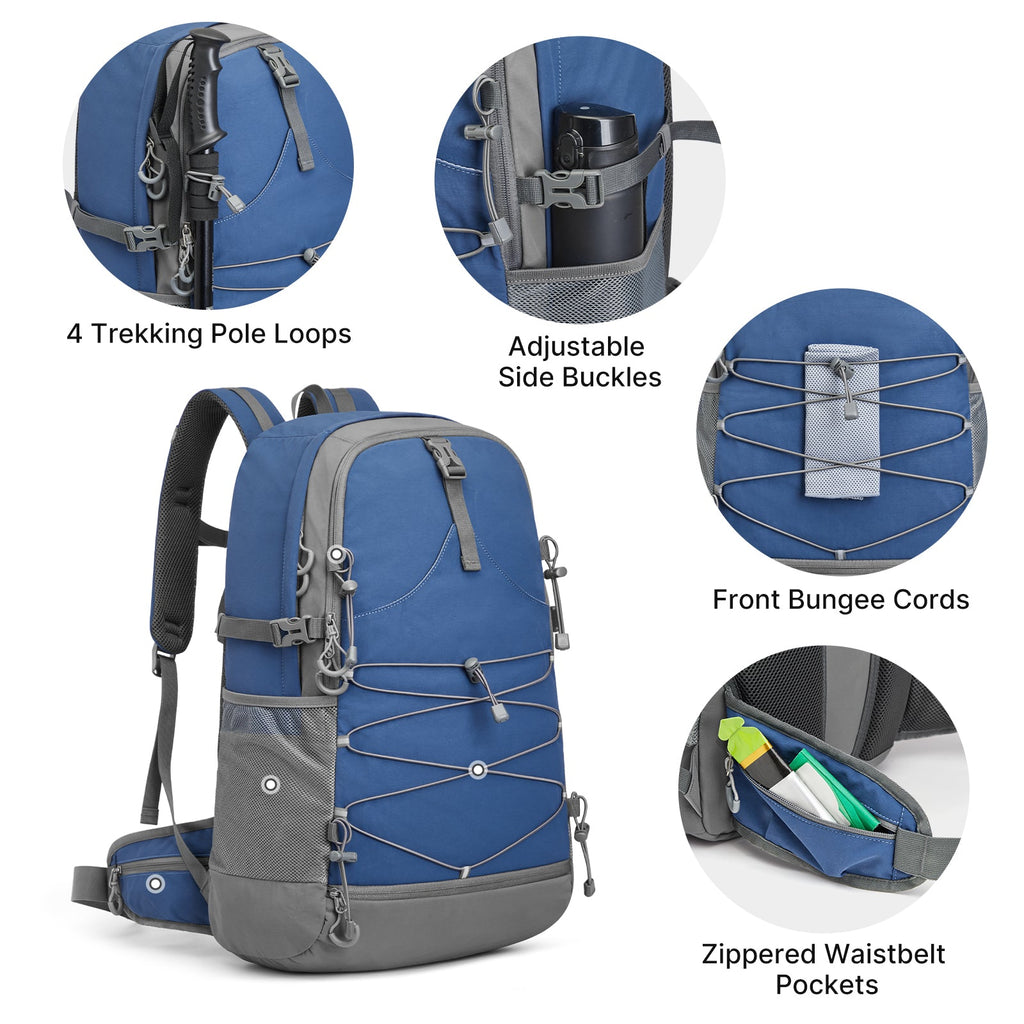 G4Free 40L Lightweight Travel Backpack with Rain Cover