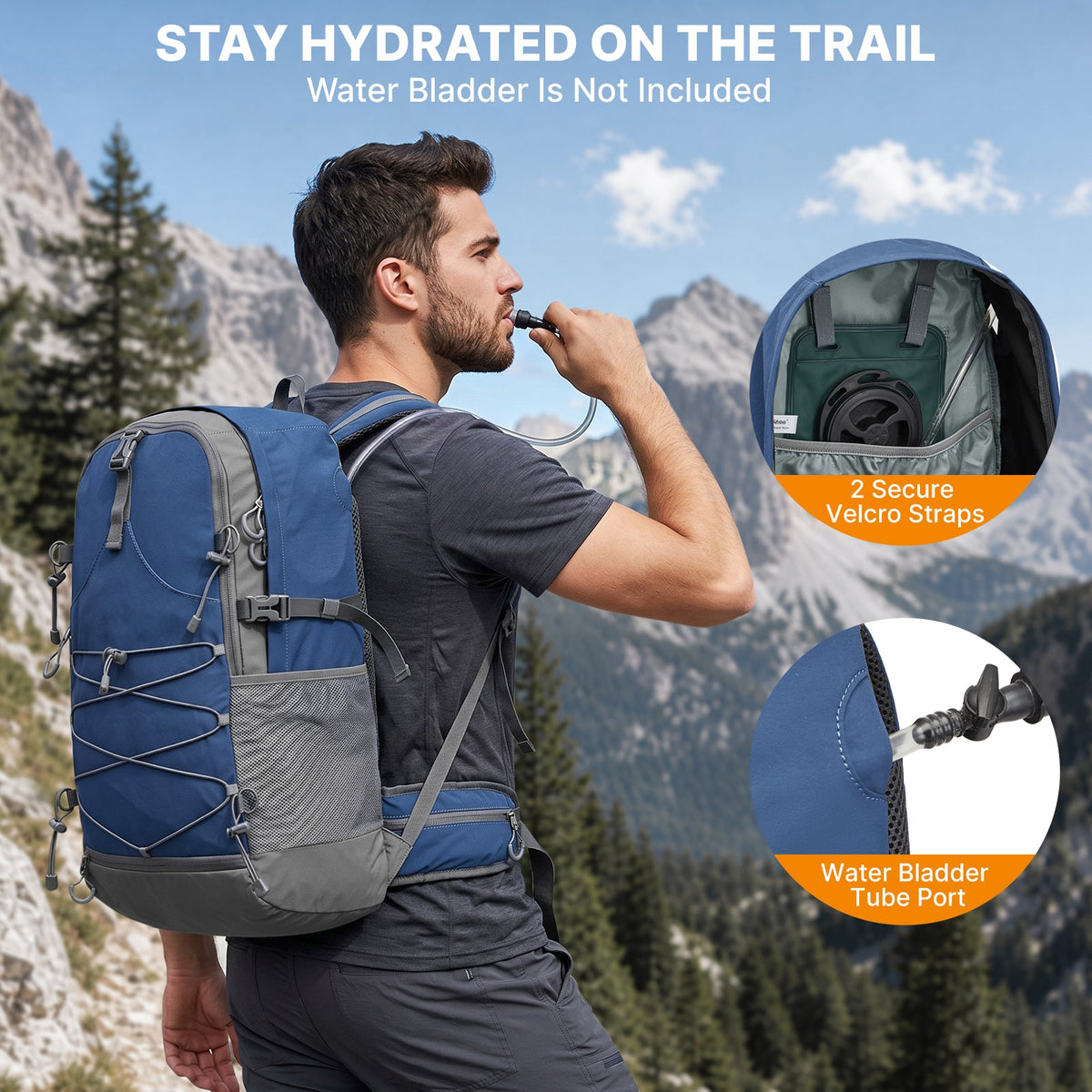 G4Free 40L Lightweight Travel Backpack with Rain Cover