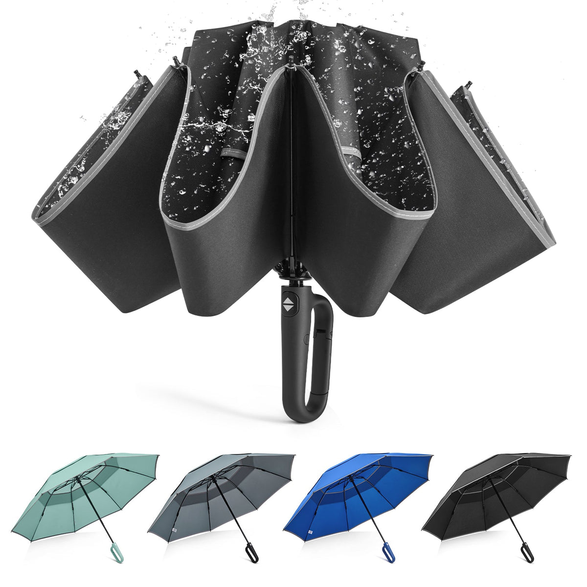 G4Free 46" Inverted Umbrella – Carabiner Handle