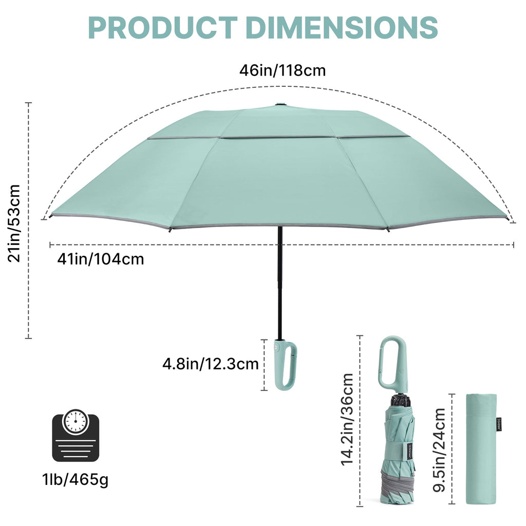 G4Free 46" Inverted Umbrella – Carabiner Handle