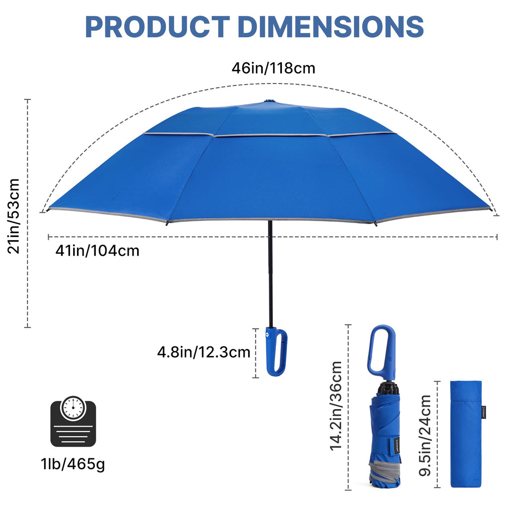 G4Free 46" Inverted Umbrella – Carabiner Handle