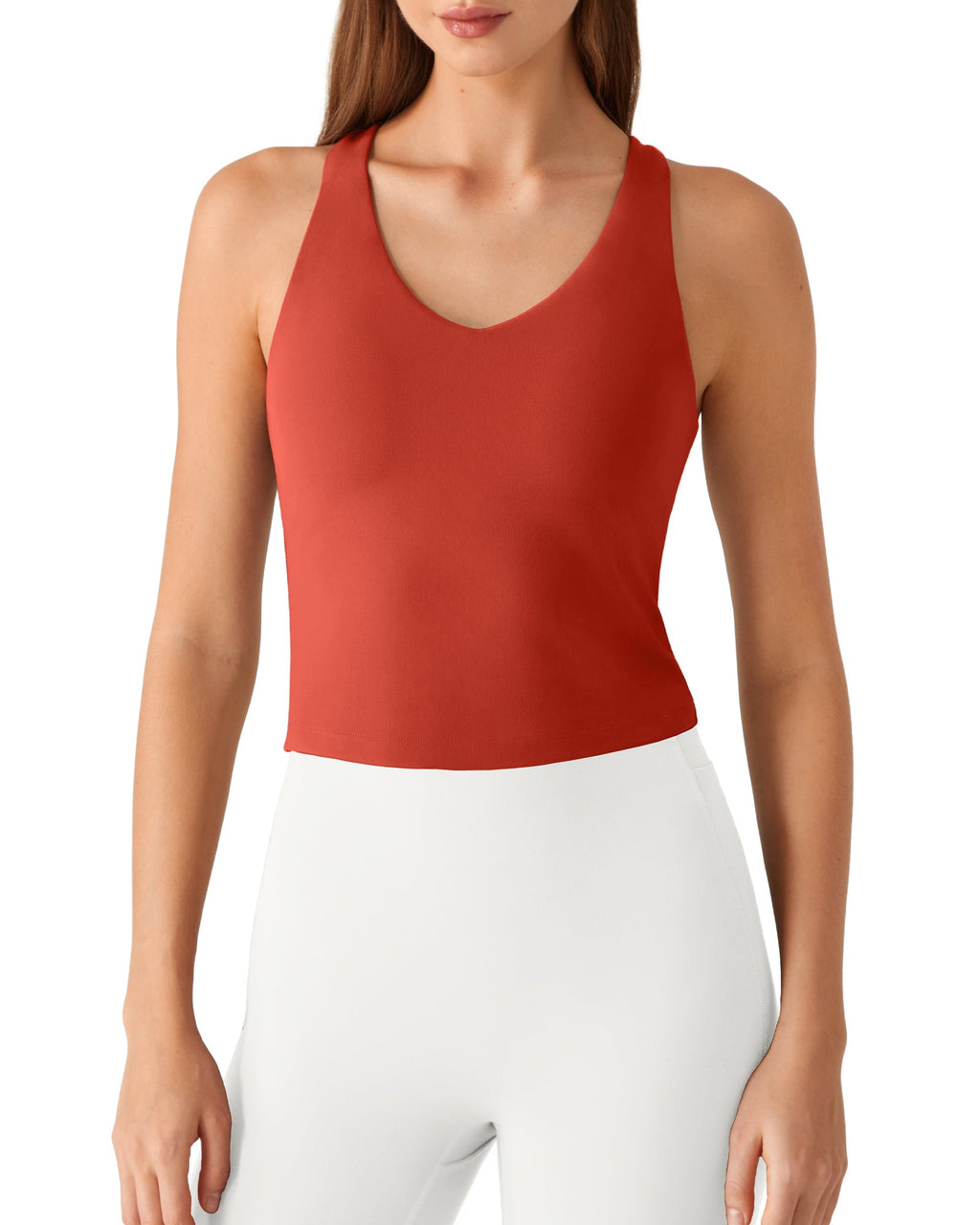G4Free BareFeel Racerback Tank Top with Removable Padded Bra