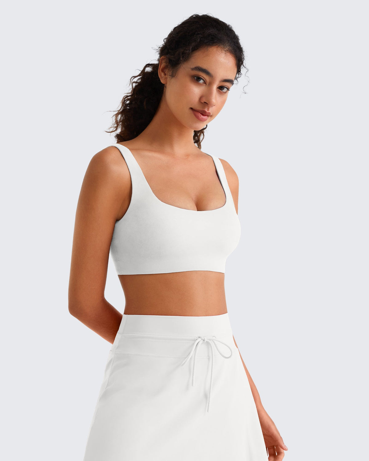 G4Free BareFeel Square Neck Sports Bra – Non Padded U Back