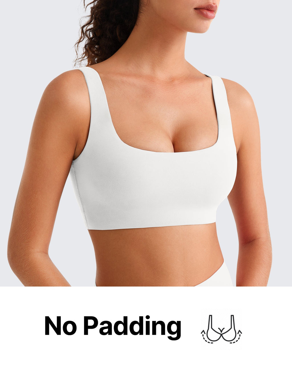 G4Free BareFeel Square Neck Sports Bra – Non Padded U Back