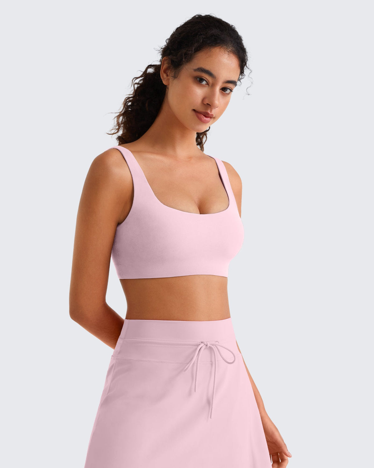 G4Free BareFeel Square Neck Sports Bra – Non Padded U Back