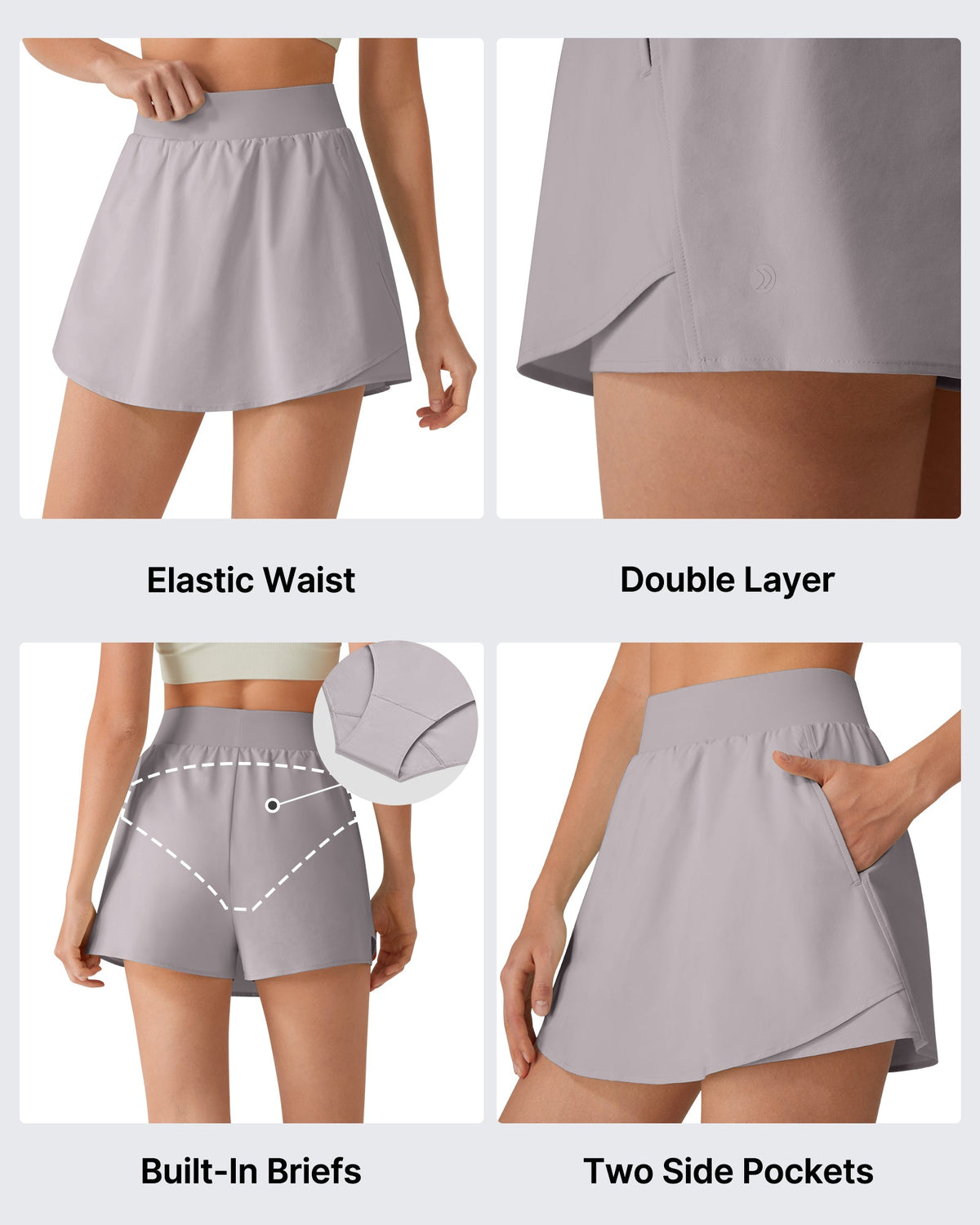 G4Free Chillwhisp 2" Tennis Skort with Pockets