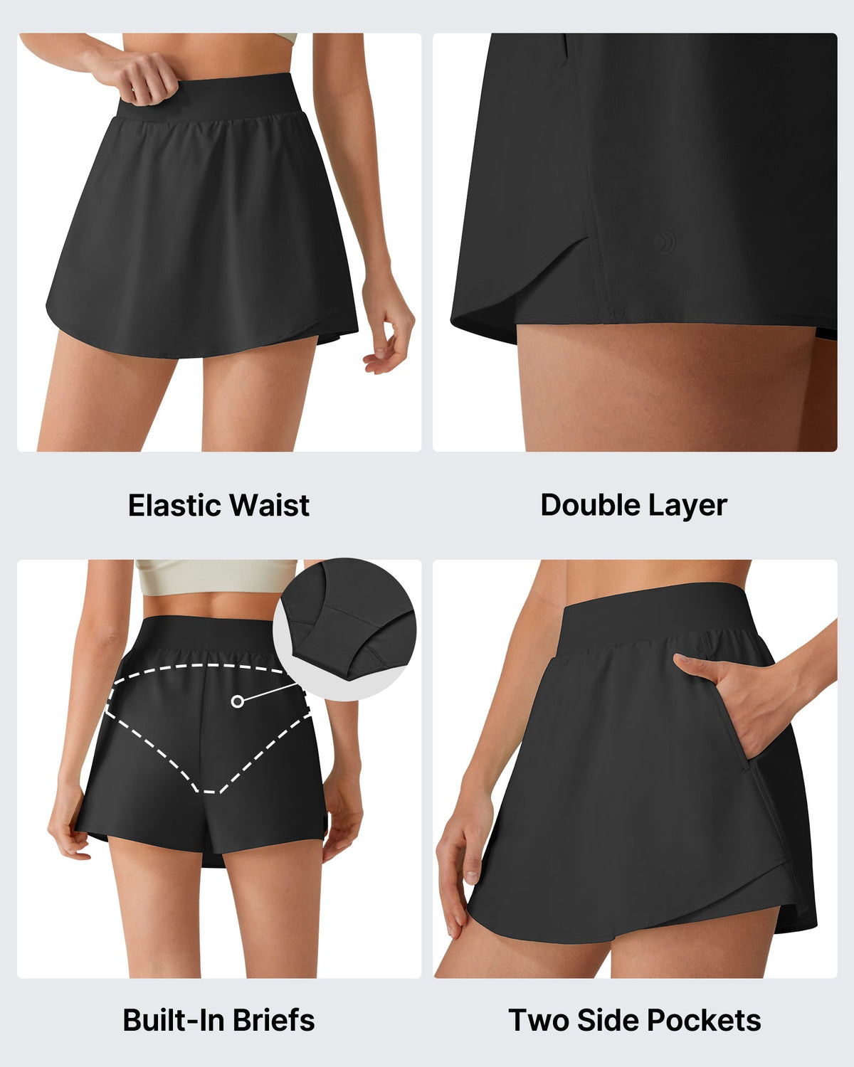 G4Free Chillwhisp 2" Tennis Skort with Pockets