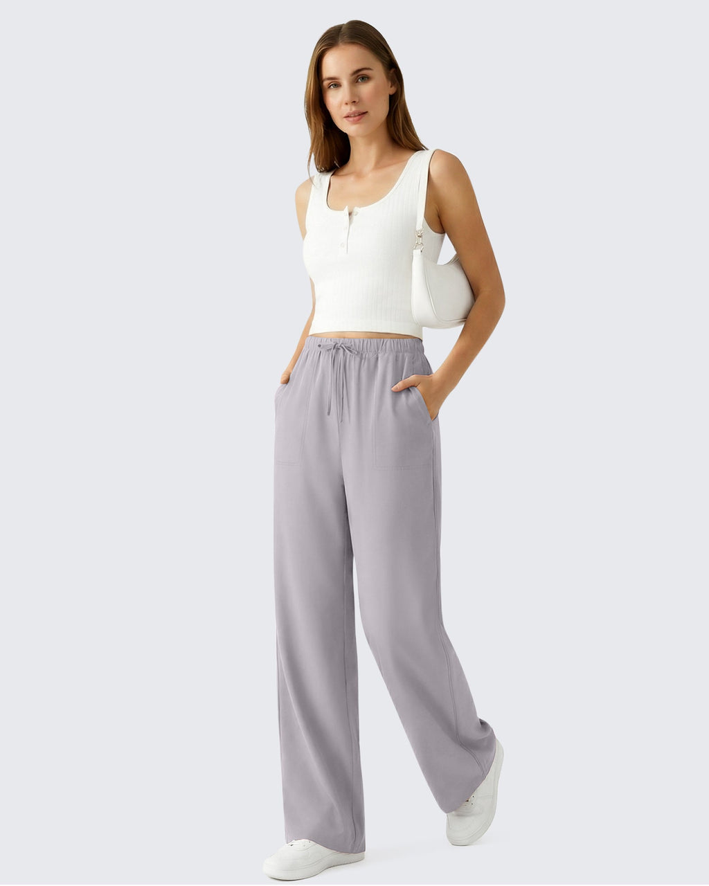 G4Free Chillwhisp Drawstring Wide Leg Pants