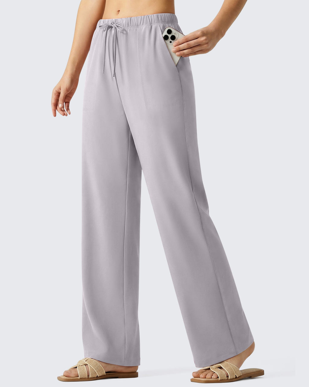 G4Free Chillwhisp Drawstring Wide Leg Pants