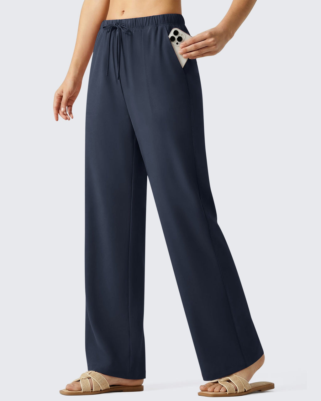 G4Free Chillwhisp Drawstring Wide Leg Pants
