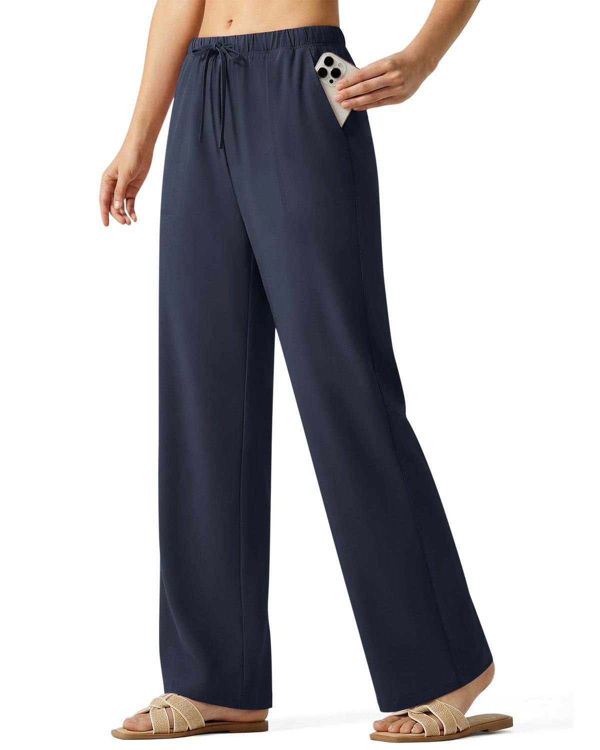 G4Free Chillwhisp Drawstring Wide Leg Pants