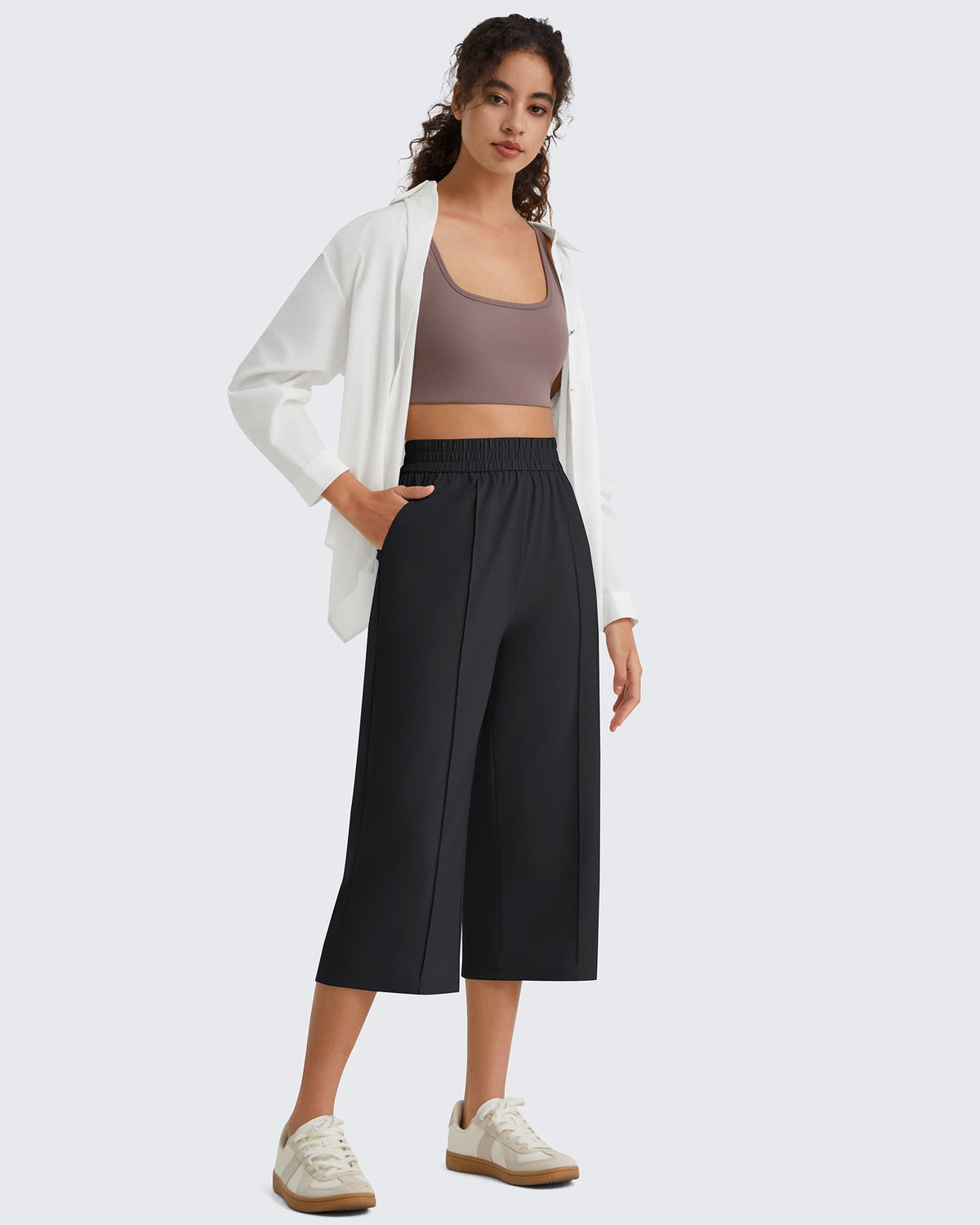 G4Free Chillwhisp Lightweight Wide Leg Capris