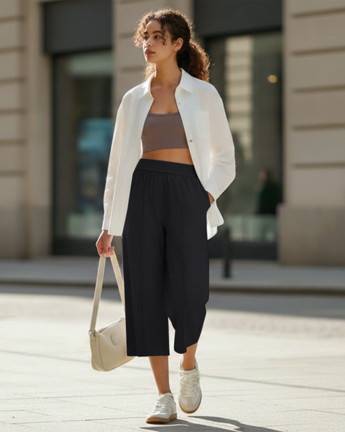 G4Free Chillwhisp Lightweight Wide Leg Capris