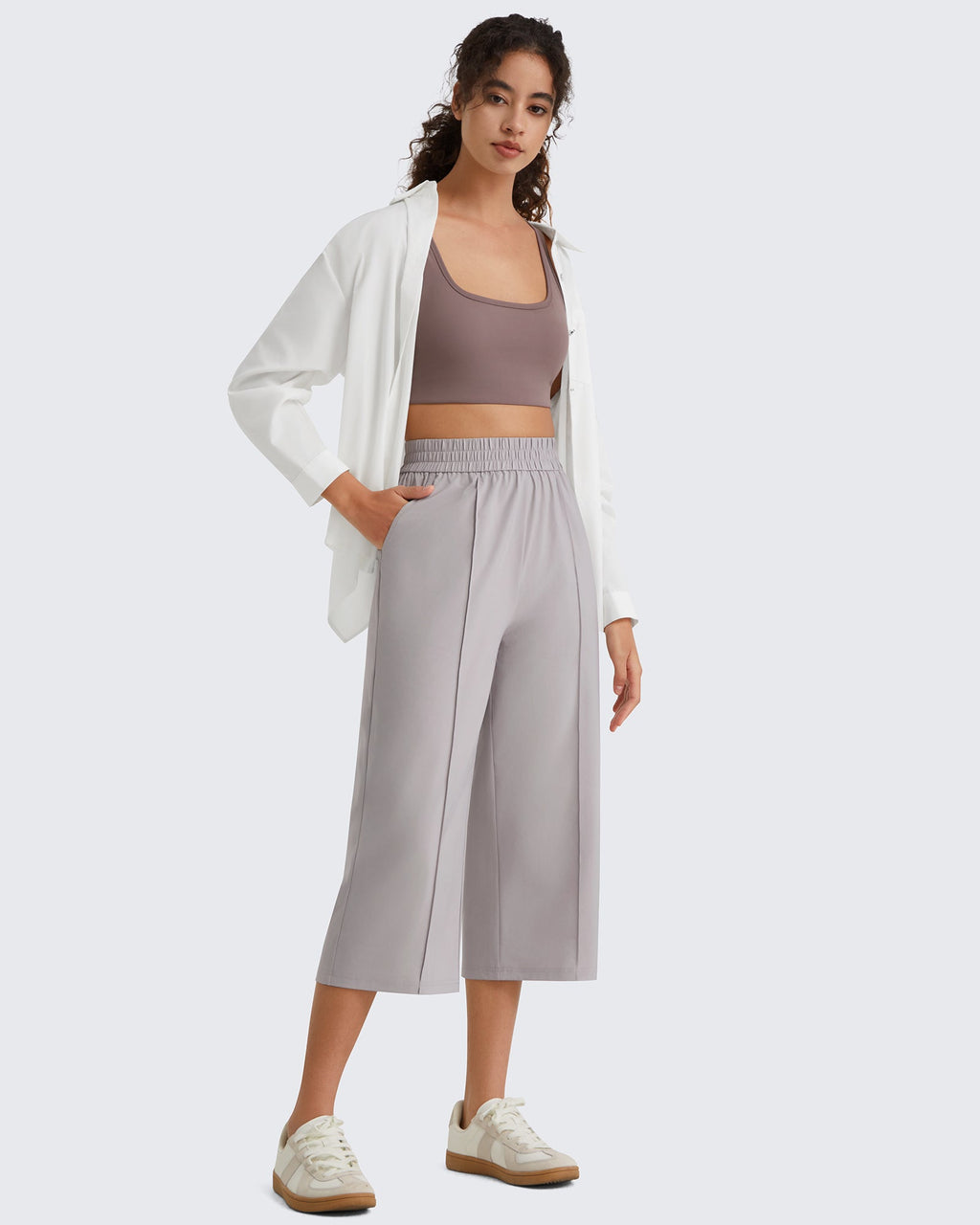 G4Free Chillwhisp Lightweight Wide Leg Capris