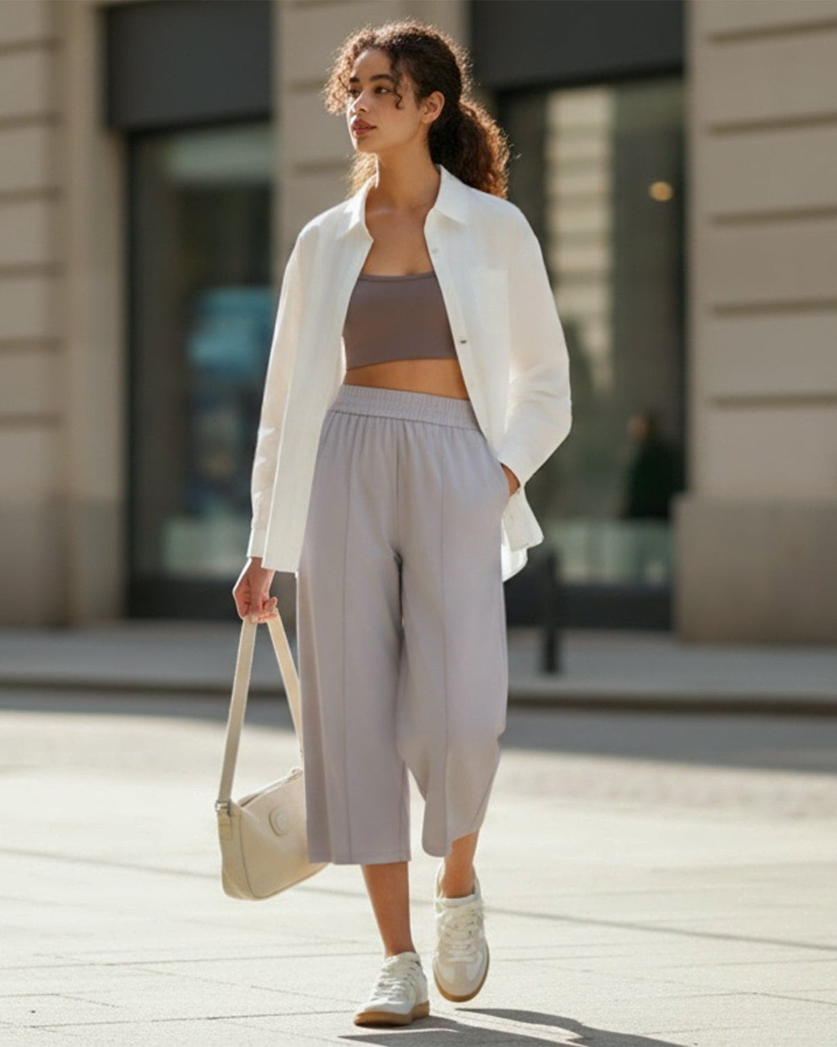 G4Free Chillwhisp Lightweight Wide Leg Capris