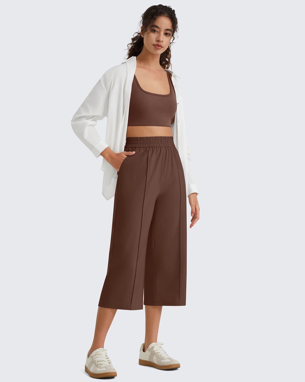 G4Free Chillwhisp Lightweight Wide Leg Capris