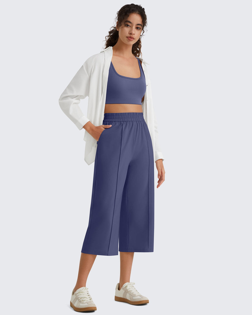 G4Free Chillwhisp Lightweight Wide Leg Capris