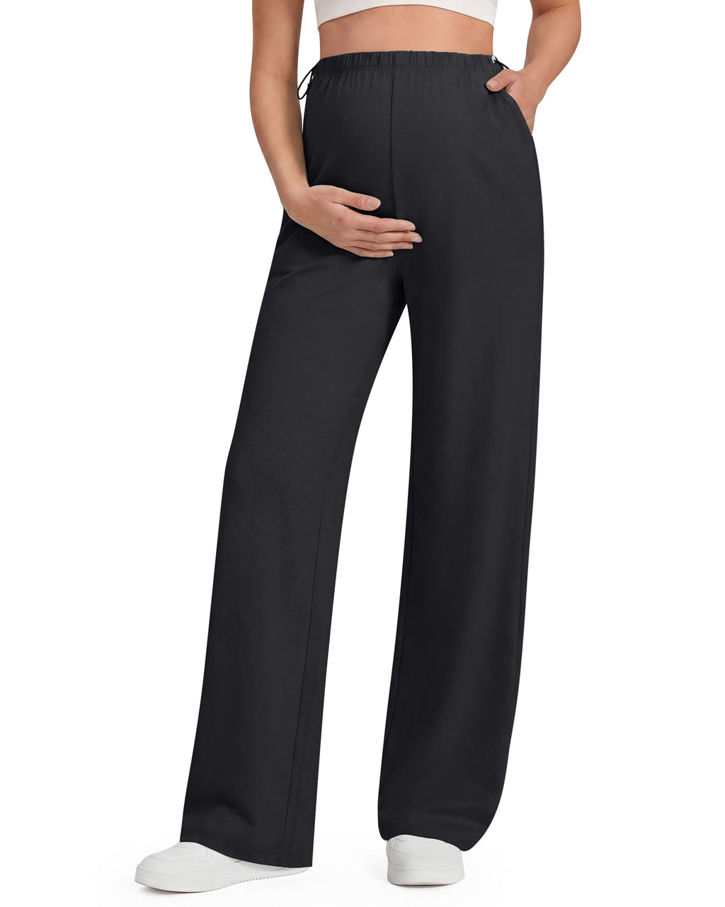 G4Free Chillwhisp Maternity Wide Leg Pants – Adjustable Waist