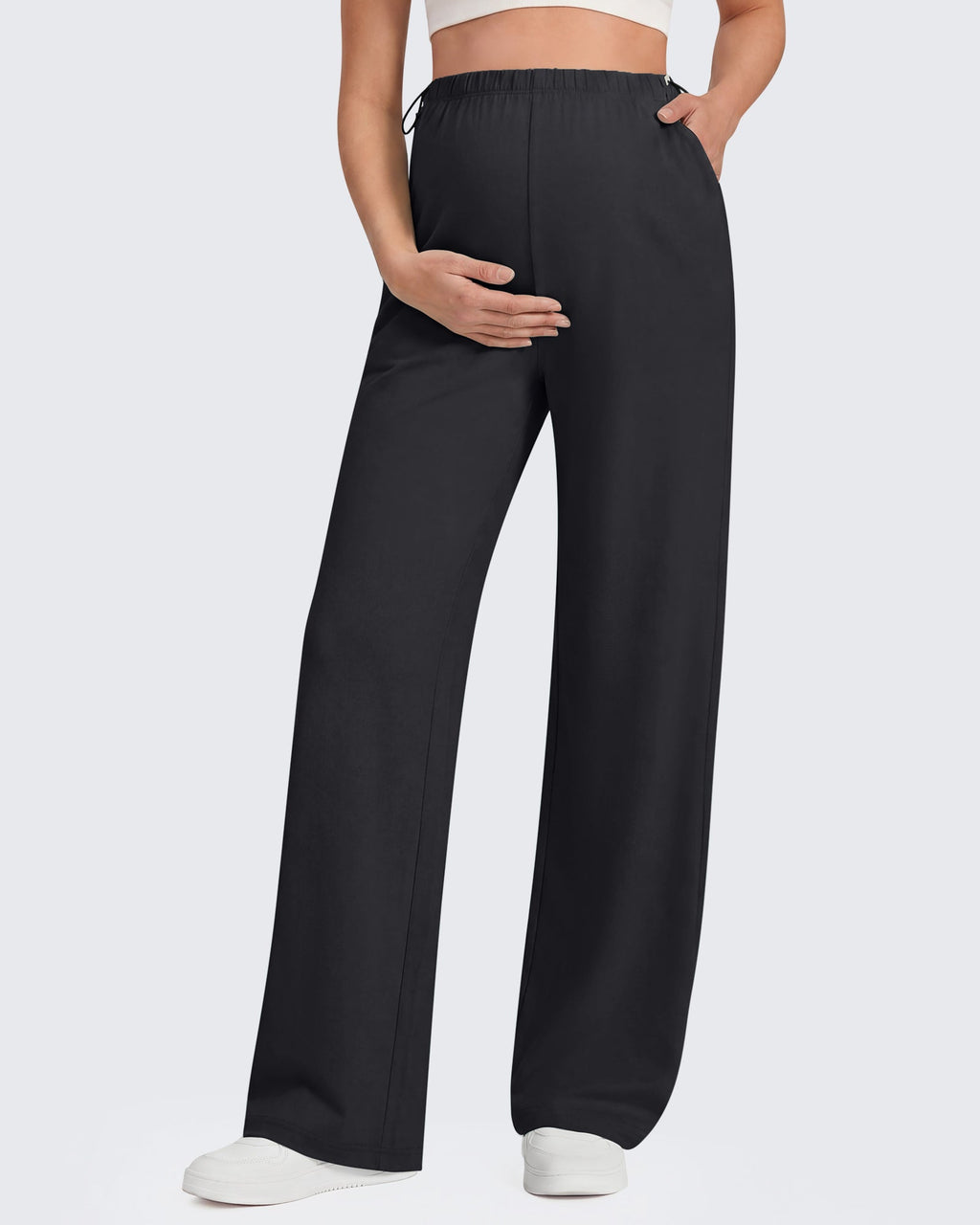 G4Free Chillwhisp Maternity Wide Leg Pants – Adjustable Waist