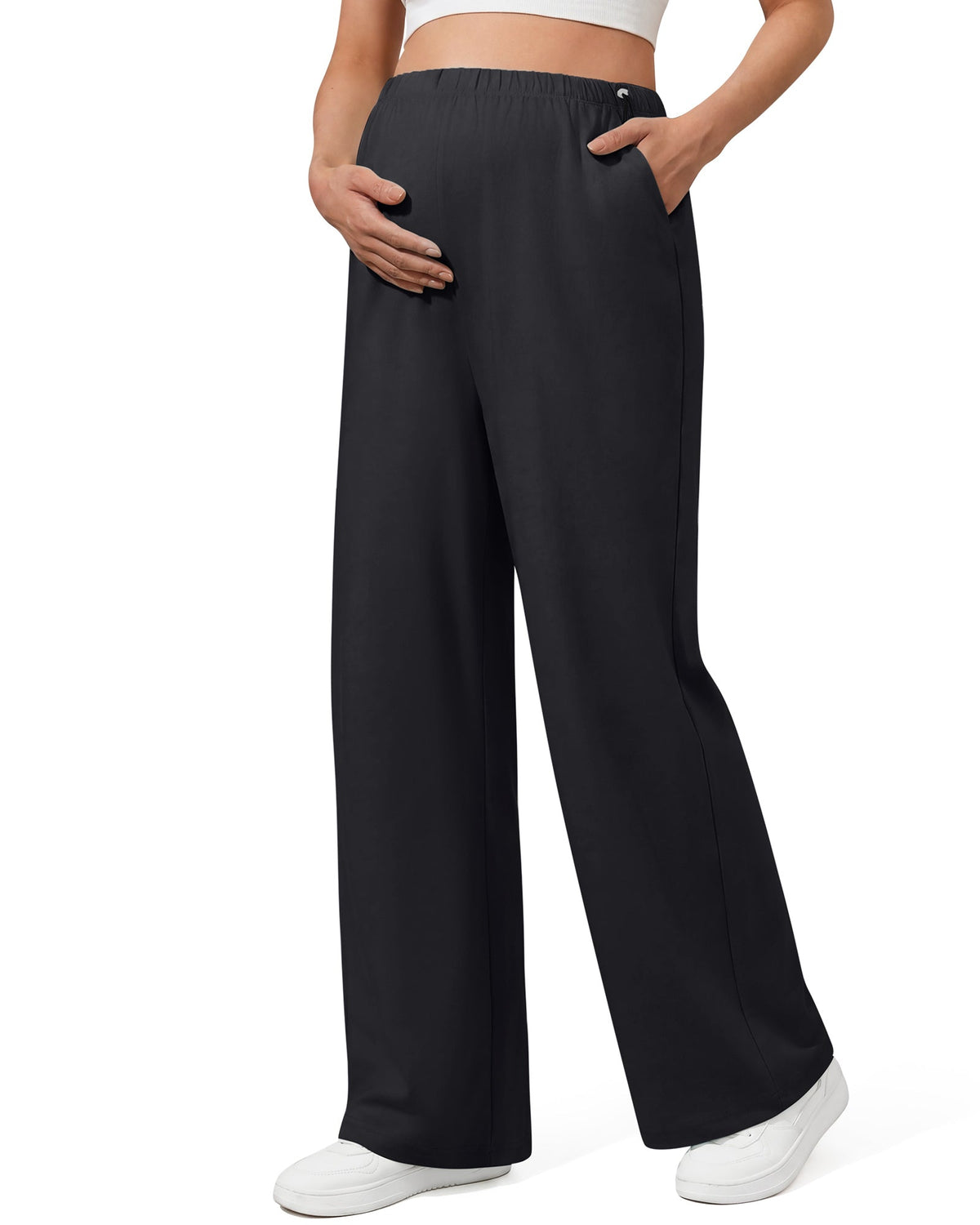 G4Free Chillwhisp Maternity Wide Leg Pants – Adjustable Waist
