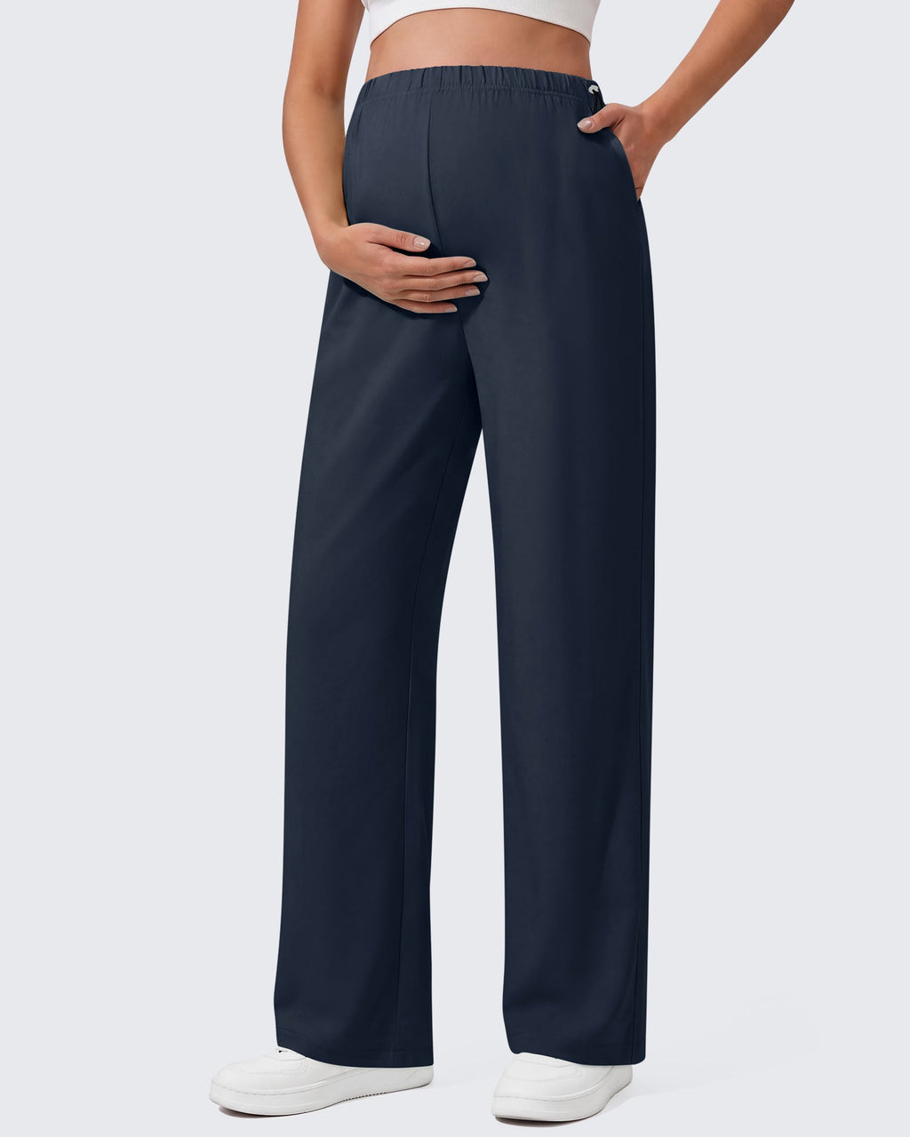 G4Free Chillwhisp Maternity Wide Leg Pants – Adjustable Waist