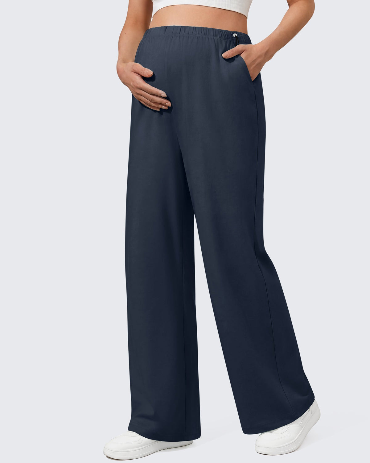 G4Free Chillwhisp Maternity Wide Leg Pants – Adjustable Waist