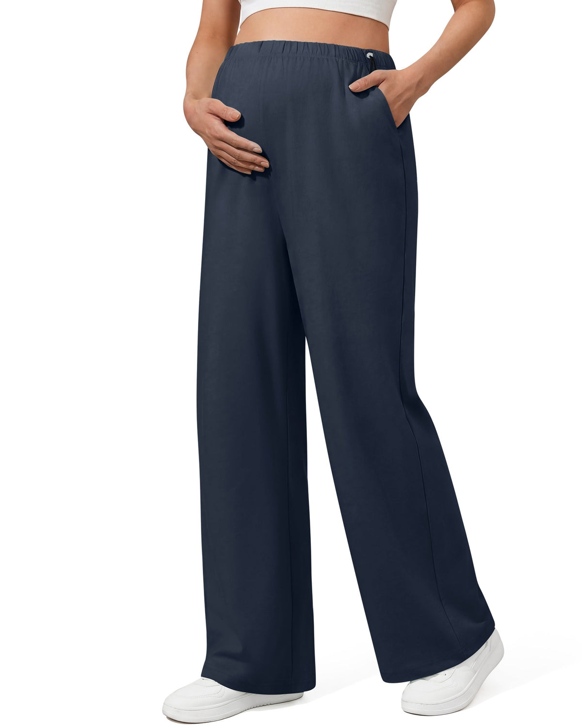 G4Free Chillwhisp Maternity Wide Leg Pants – Adjustable Waist