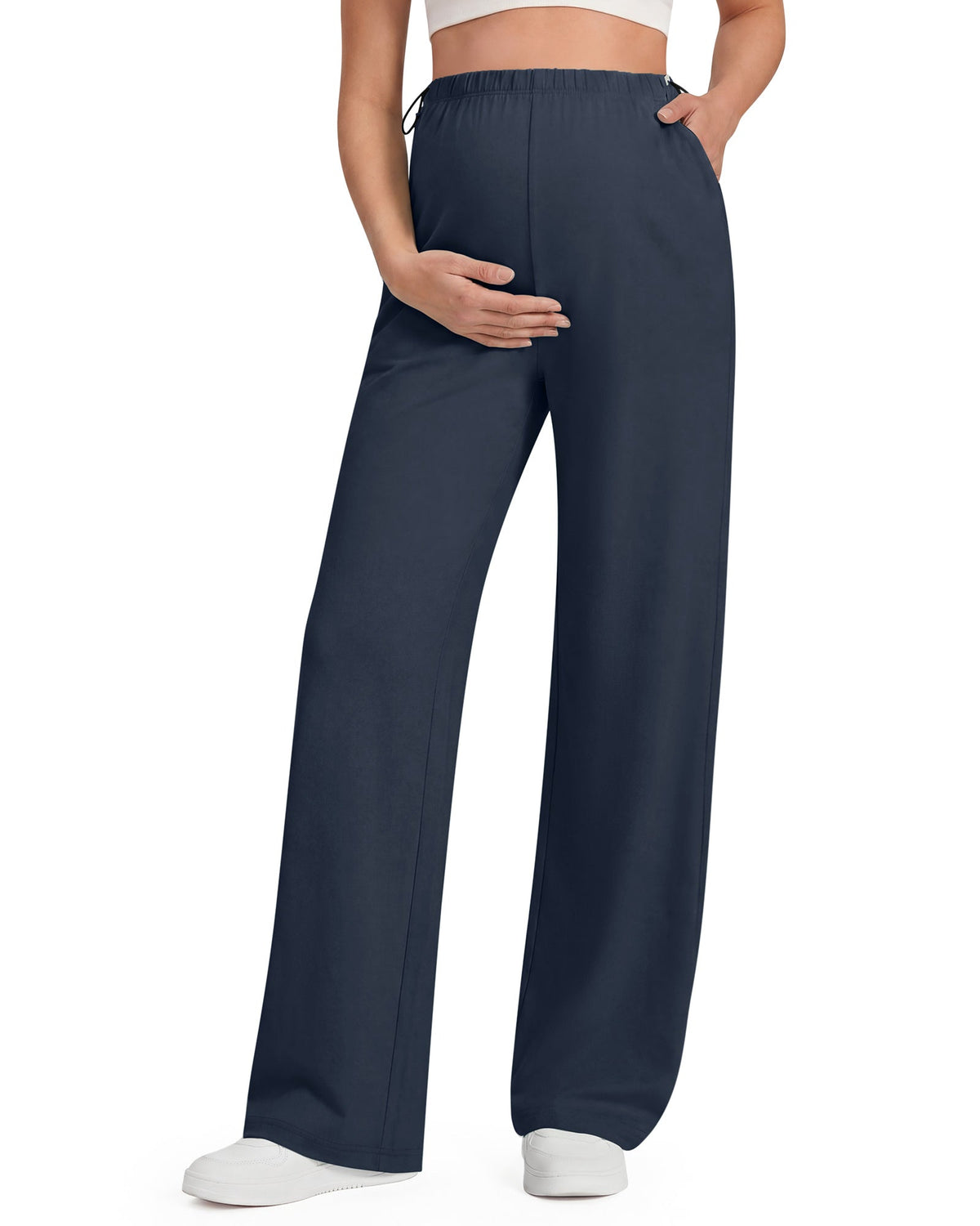 G4Free Chillwhisp Maternity Wide Leg Pants – Adjustable Waist