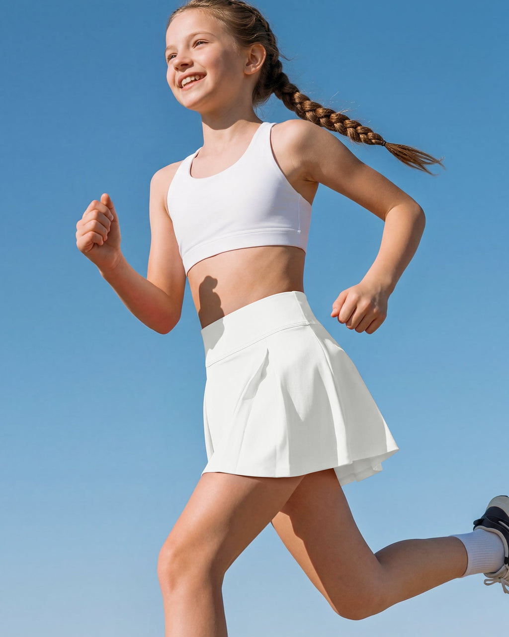 G4Free Chillwhisp Pleated Tennis Skirt for Girls – High Waisted Skort with 4 Pockets
