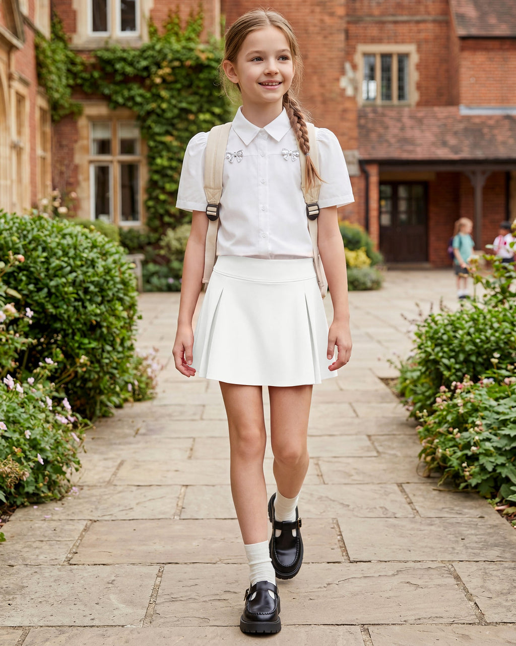 G4Free Chillwhisp Pleated Tennis Skirt for Girls – High Waisted Skort with 4 Pockets