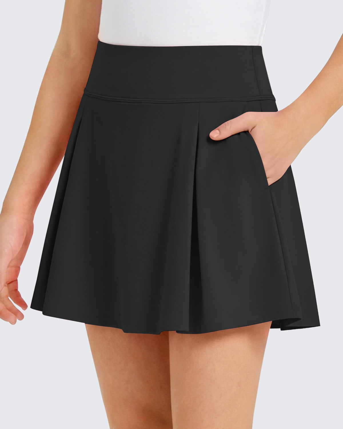 G4Free Chillwhisp Pleated Tennis Skirt for Girls – High Waisted Skort with 4 Pockets