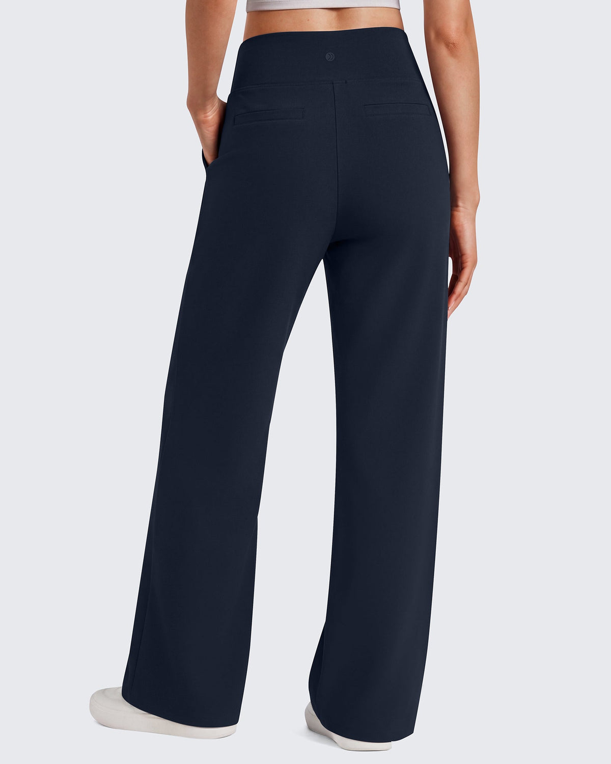 G4Free EverGoing Wide Leg Yoga Pants High Waist Front Seam with Pockets