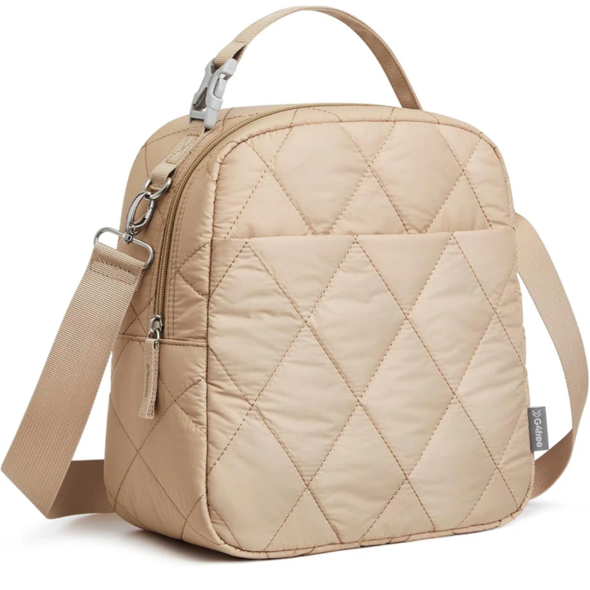 G4Free Large Insulated Lunch Bag, Leakproof Quilted Lunch Box Women Men